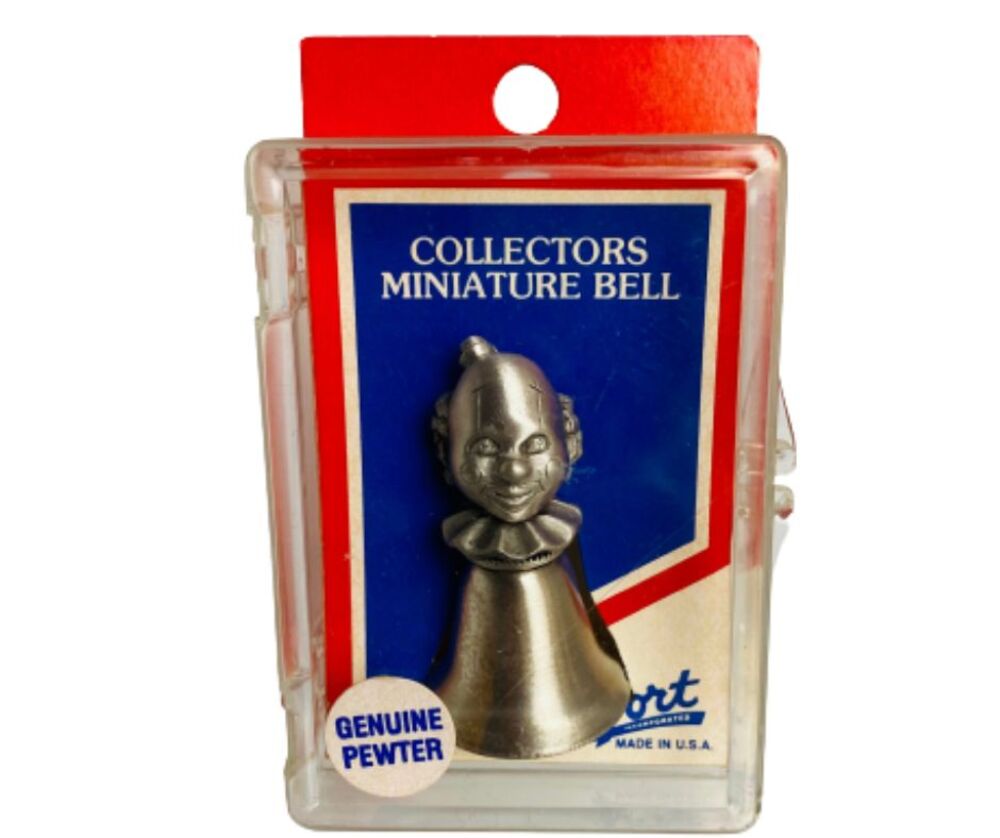 Collectors Miniature Clown Bell Genuine Pewter by Fort Incorporation USA